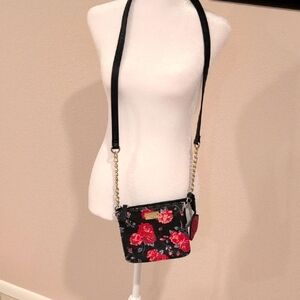 Luv Betsy By Betsy Johnson Crossbody Bag,Purse, Small 7"By 6.5" ,21" Handle Drop